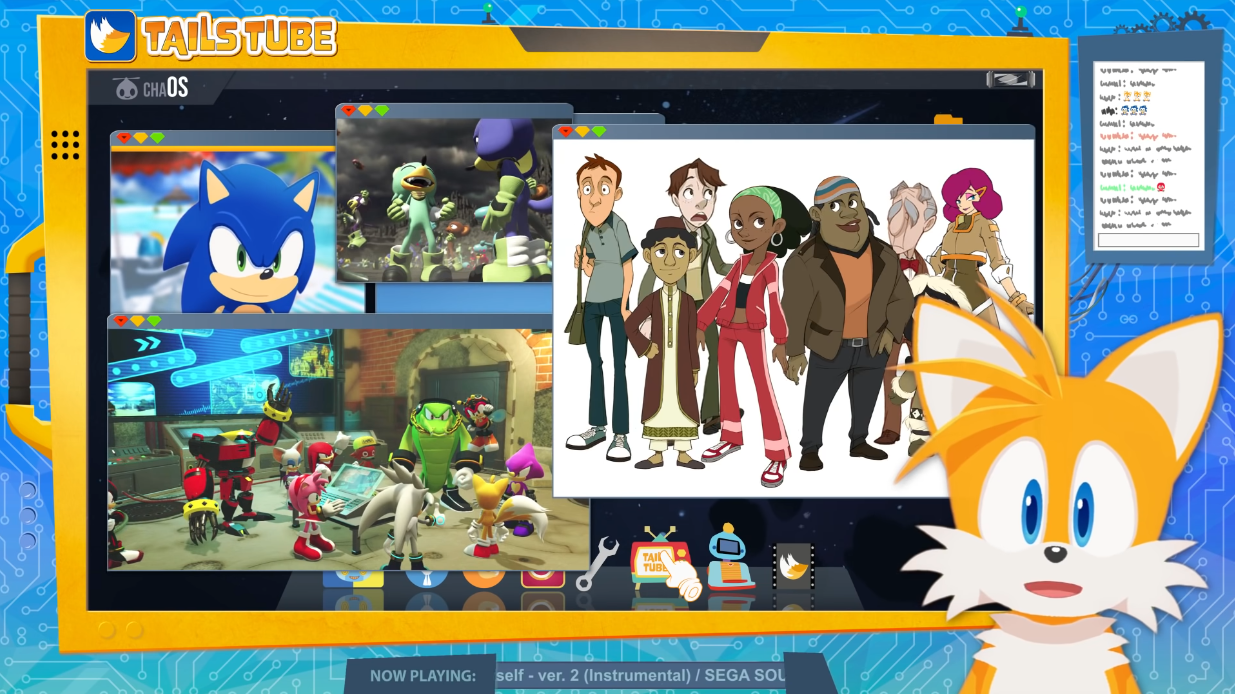 Tails talks about humans and anthro animals in Sonic the Hedgehog TailsTube YouTube series
