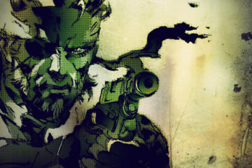 Solid Snake official artwork from 'Metal Gear Solid,' Konami