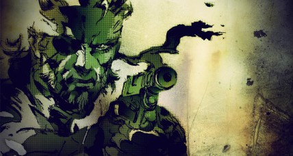 Solid Snake official artwork from 'Metal Gear Solid,' Konami