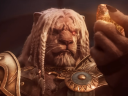 Ajani Goldmane inspects the powerstone core of the Skyship Weatherlight via Dawn of the Phyrexian Invasion - Official Cinematic Trailer - Dominaria United | The Brothers' War, Magic: The Gathering YouTube