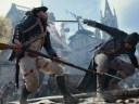 Arno Dorian slices the throat of a french guard via Assassin's Creed Unity (2014), Ubisoft
