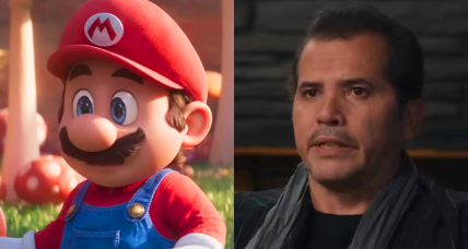 Mario is surprised in The Super Mario Bros. Movie (2023), Illumination via YouTube / John Leguizamo appears as an past-his-prime actor in The Menu (2022), Searchlight Pictures via YouTube
