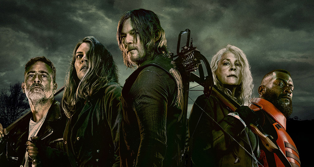 Negan, Maggie, Daryl, Carol and Mercer in 'The Walking Dead,' AMC+