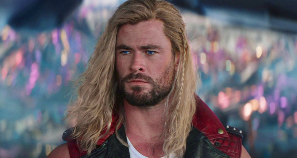 Thor (Chris Hemsworth) is disheartened to have to leave the Guardians of the Galaxy in Thor: Love and Thunder (2022), Marvel Entertainment via Blu-ray