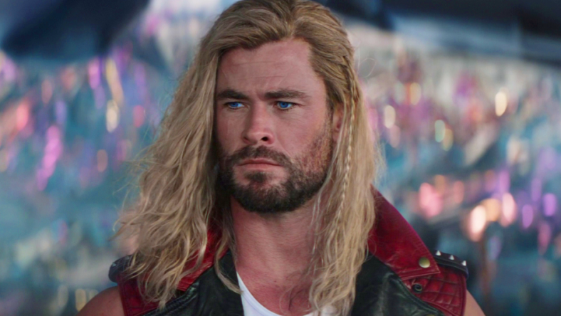 Thor (Chris Hemsworth) is disheartened to have to leave the Guardians of the Galaxy in Thor: Love and Thunder (2022), Marvel Entertainment via Blu-ray