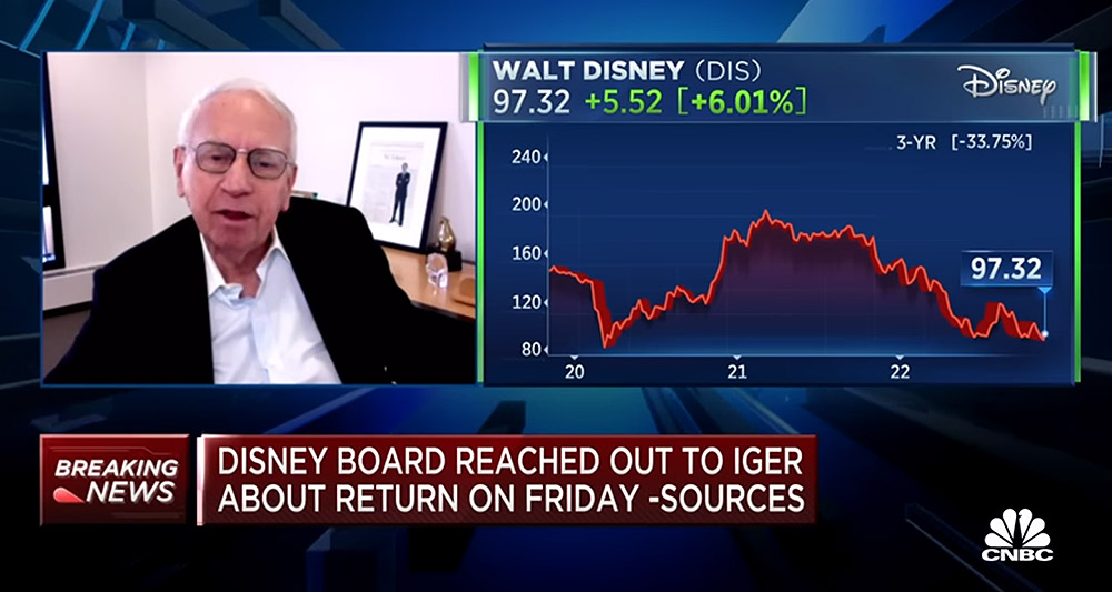 Morris Mark discusses Bob Iger's return to Disney on CNBC Television's YouTube Channel
