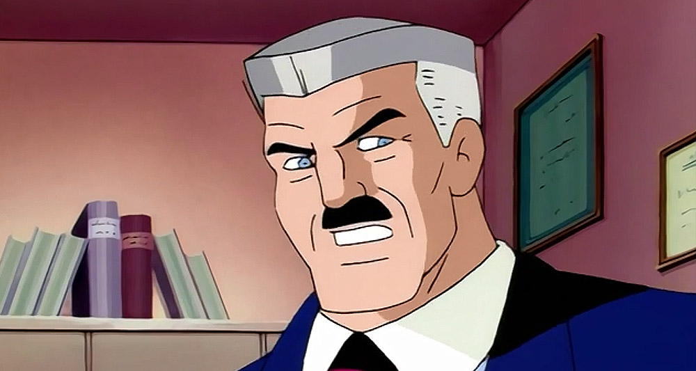 J. Jonah Jameson on the warpath in 'Spider-Man: The Animated Series' (1994), Marvel Entertainment Group
