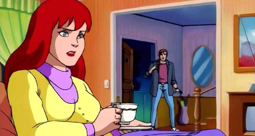 Mary-Jane and Peter Park in 'Spider-Man: The Animated Series' (1994), Marvel Entertainment Group