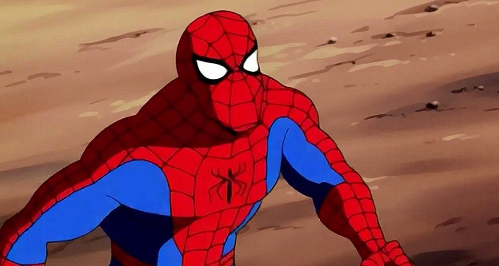Spider-Man on an alien world in 'Spider-Man: The Animated Series' (1994), Marvel Entertainment Group