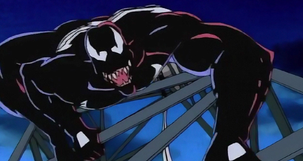 Venom makes his terrifying introduction in 'Spider-Man: The Animated Series' (1994), Marvel Entertainment Group