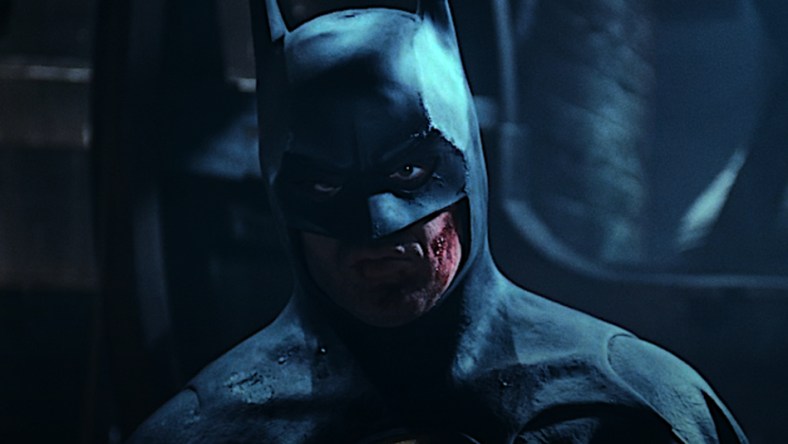 Batman bloodied