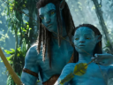 Jake Sully (Sam Worthington) teaches his son Neteyam (Jamie Flatters" how to shoot a bow in Avatar: The Way of Water (2022), Disney via YouTube