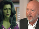 She-Hulk (Tatiana Maslany) visits Marvel Studios via She-Hulk: Attorney at Law Season 1 Episode 9 “Whose Show Is This?” (2022), Marvel Entertainment / Disney CEO Bob Chapek on rising operating costs, activist investor Dan Loeb via CNBC Television, YouTube