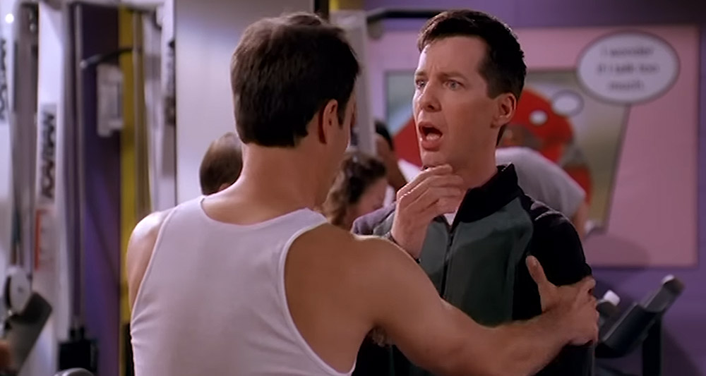 Will and Jack at the gym in 'Will & Grace,' NBC