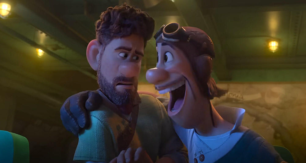 Searcher Clade and Duffle from the 'Strange World' Disney YouTube trailer