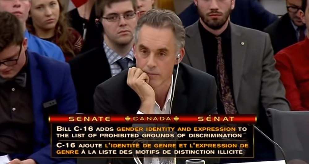 Dr. Jordan Peterson goes on the offensive against Canada's tyrannical Bill C-16, via YouTube