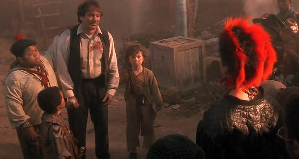 Peter Pan (Robin Williams) remembers his true self in 'Hook' (1991), Amblin Entertainment