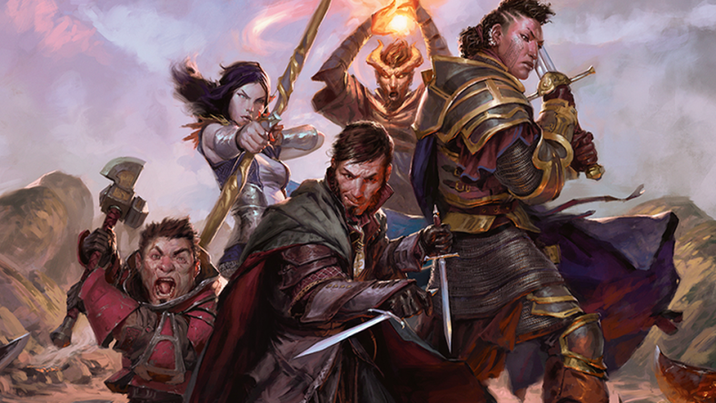 A group of adventurers prepares for battle via Official Website