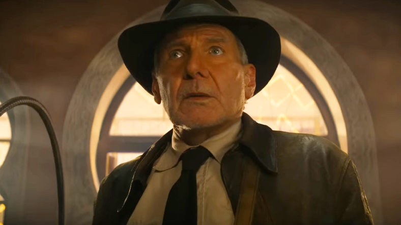 Indiana Jones (Harrison Ford) realizes he made a mistake in Indiana Jones and the Dial of Destiny (2023), Disney via YouTube