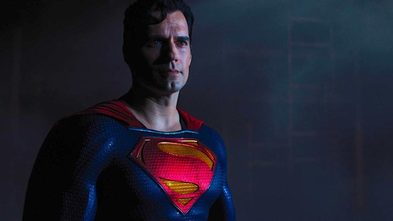 Superman (Henry Cavill) introduces himself to Black Adam (Dwayne Johnson) in Black Adam (2022), Warner Bros. Pictures