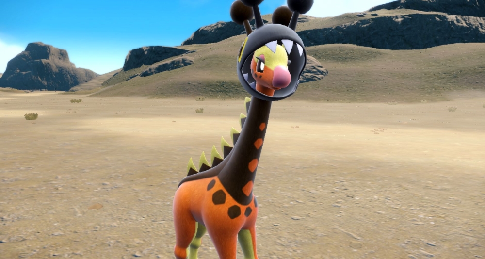 Farigiraf, the Long Neck Pokémon via Pokémon Scarlet & Violet (2022), Nintendo