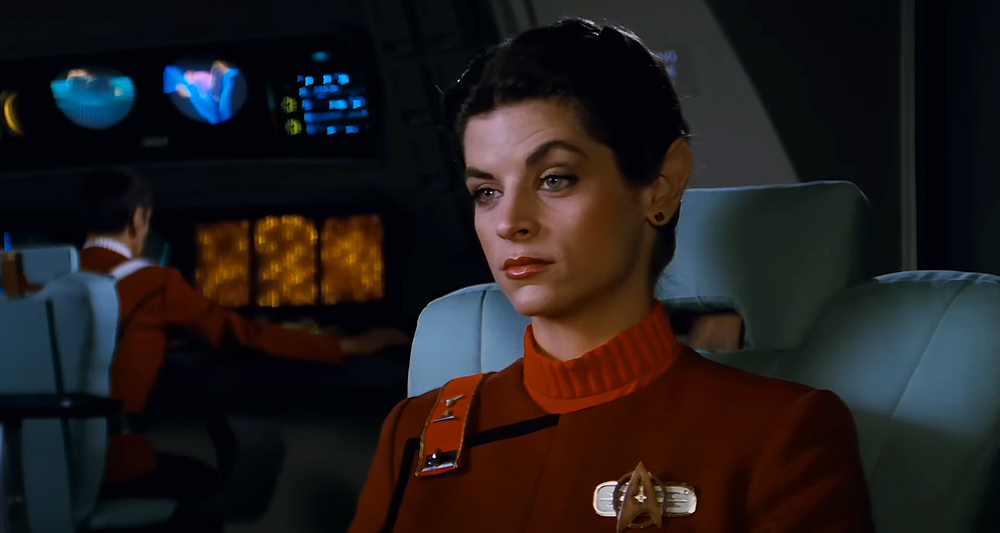 Lieutenant Saavik goes through the Kobayashi Maru on 'Star Trek II: The Wrath of Khan' (1982), Paramount Pictures