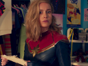 Captain Marvel (Brie Larson) tries to make sense of her recent location-swap in the post-credits scene to Ms. Marvel Season 1 Episode 6 “No Normal” (2022), Marvel Entertainment via Disney Plus
