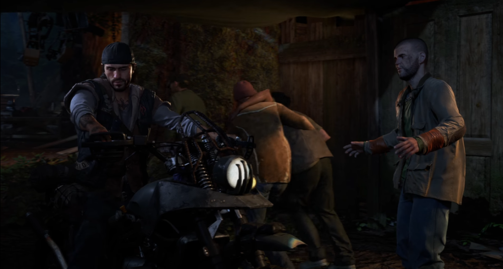 Deacon St. John about to ride off on his motorcycle via Days Gone (2019), Sony Interactive Entertainment