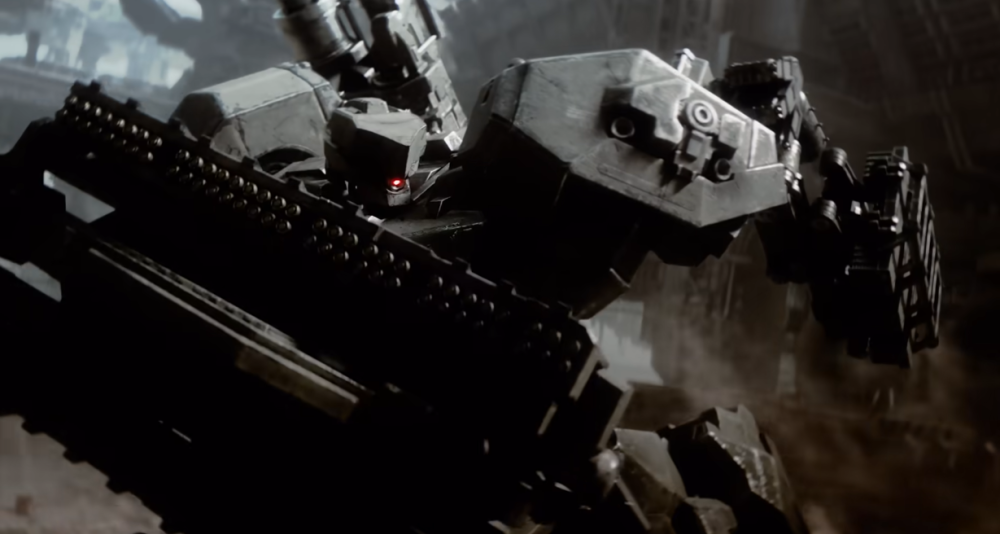 A four-legged Armored Core opens up a launcher with multiple grenades via Armored Core VI: Fires of Rubicon (2023), Bandai Namco Entertainment