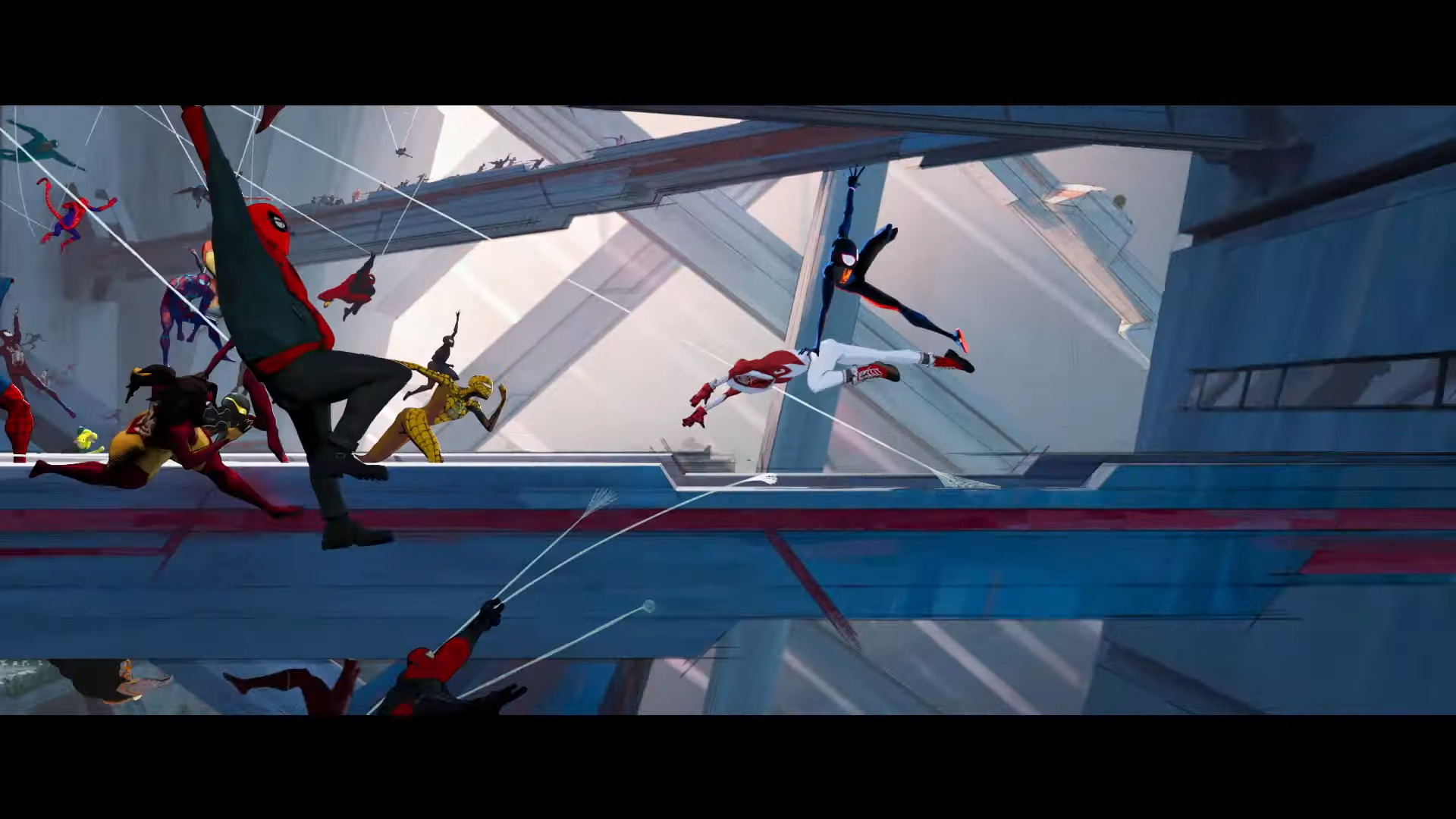 The Spider-Verse turns on Miles Morales (Shameik Moore) in Spider-Man: Across the Spider-Verse (2023), Sony Pictures Animation via YouTube