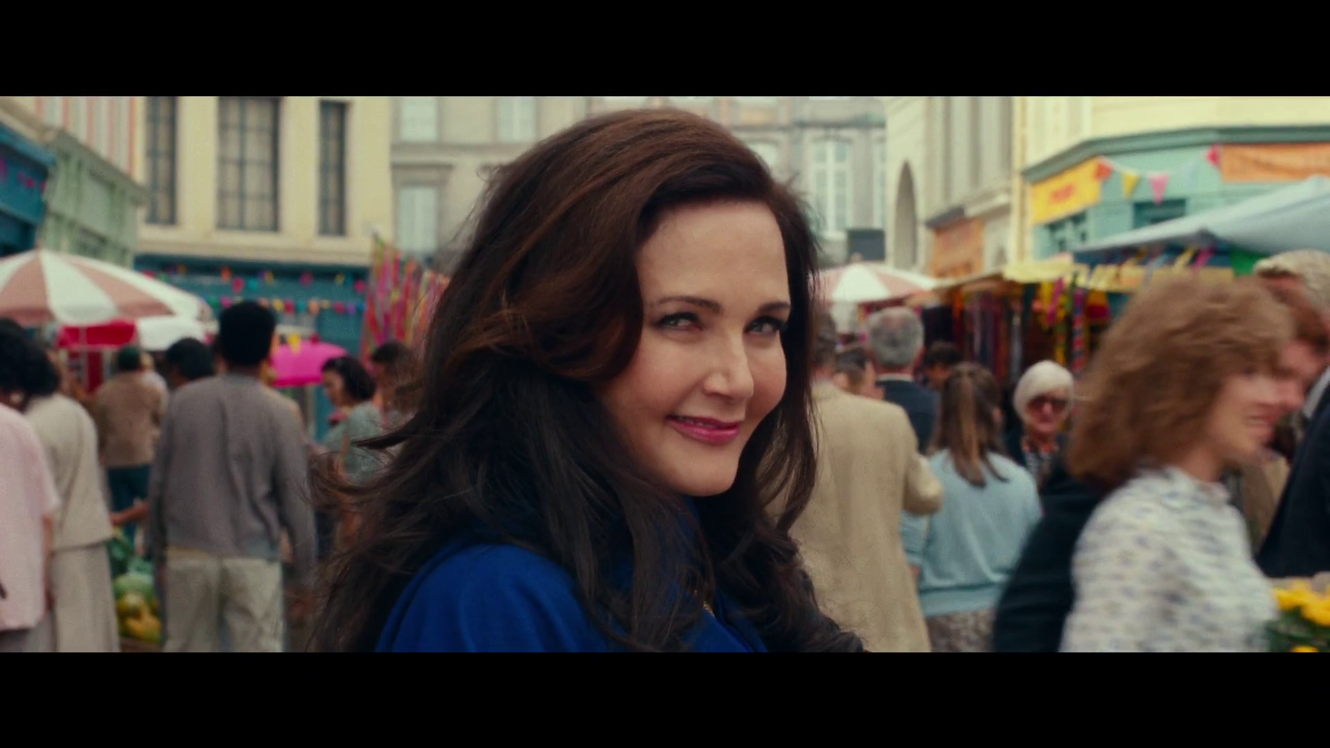 Asteria (Lynda Carter) gives a winking nod to the audience in Wonder Woman 1984 (2020), Warner Bros. Pictures via Blu-ray