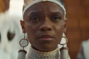 Shuri (Letitia Wright) mourns the death of her brother T'Challa (Chadwick Boseman) in Black Panther: Wakanda Forever (2022), Marvel Entertainment via YouTube