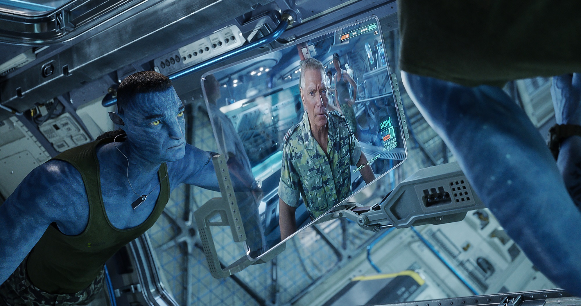 Stephen Lang as Quaritch in Avatar: The Way of Water. Directed by James Cameron. © 20th Century Studios