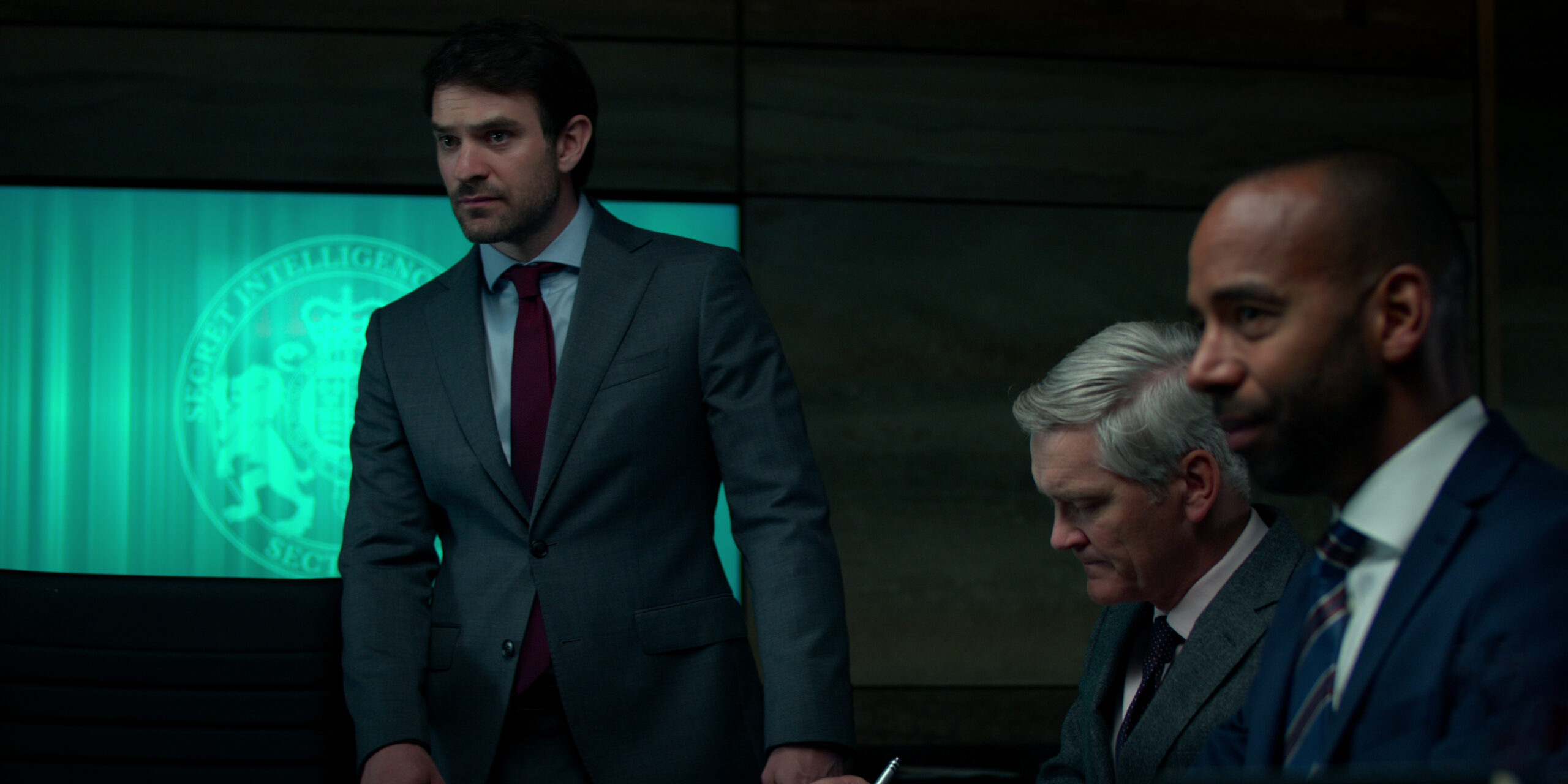 Charlie Cox as Adam Lawrence in Netflix's Treason (2022) via Netflix