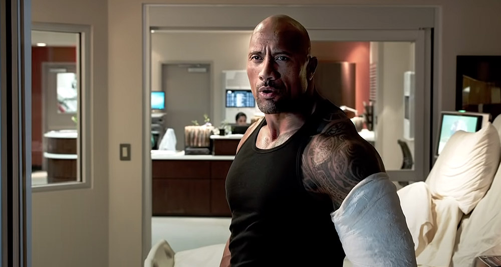 Dwayne Johnson as Hobbs in 'Furious 7' (2015), Universal Pictures