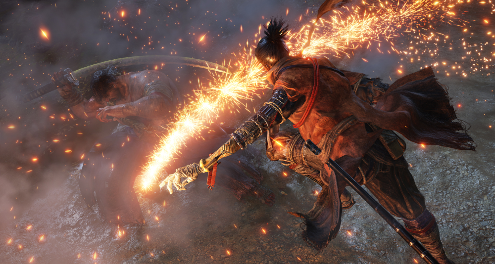 Wolf unleashes a shower of sparks via Sekiro: Shadows Die Twice (2020), Activision