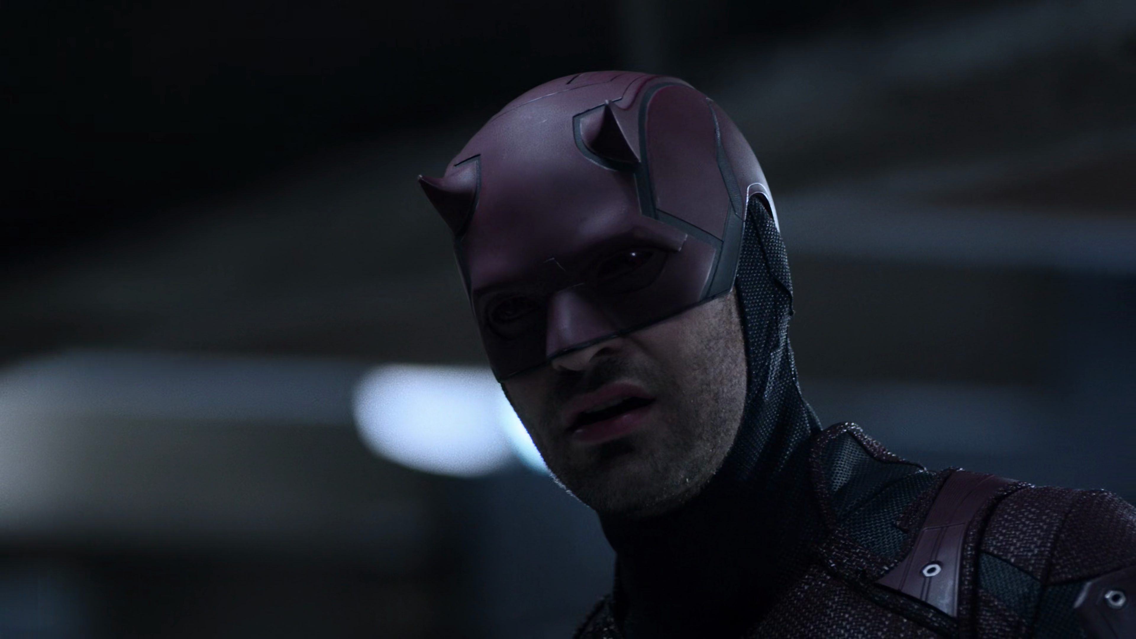 Daredevil (Charlie Cox) demands answers from Madam Gao (Wai Ching Ho) in The Defenders Season 1 Episode 7 "Fish in the Jailhouse" (2017), Marvel Entertainment