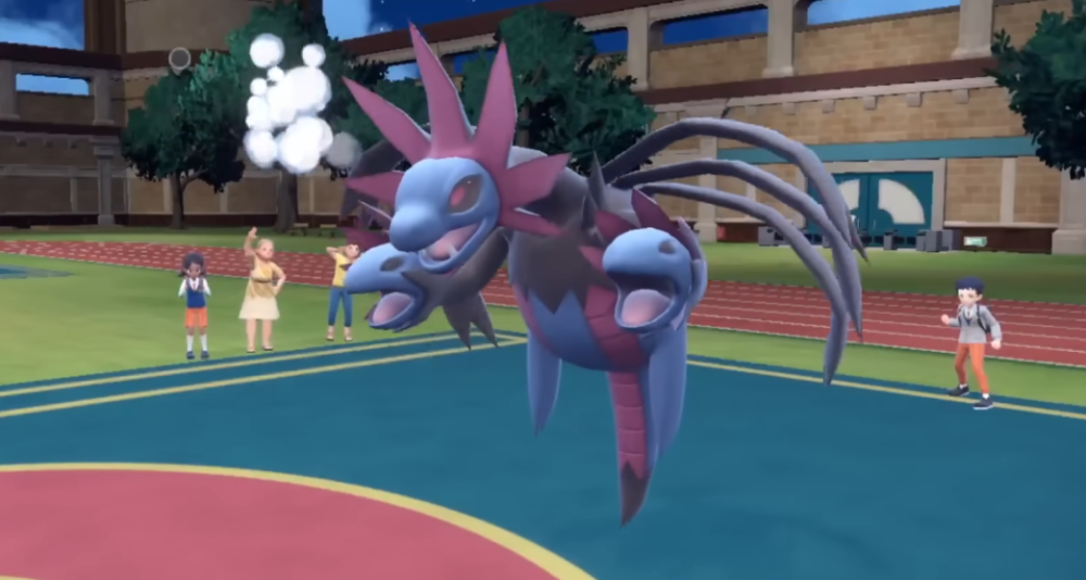 Hydreigon is made to Yawn, which will cause it to fall asleep next turn via Pokémon Scarlet & Violet (2022), Nintendo