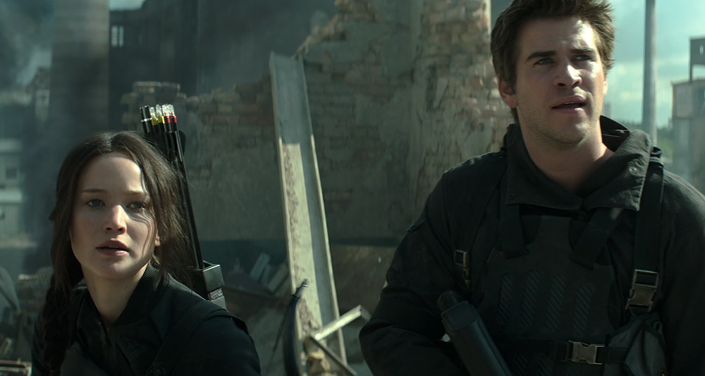 Jennifer Lawrence and Liam Hemsworth in 'The Hunger Games: Mockingjay Part 1' (2014), Lionsgate