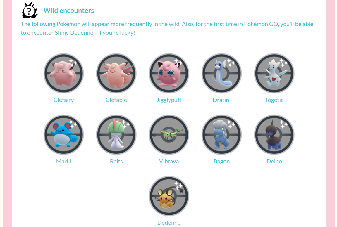 Niantic share the wild encounters players can expect during the Twinkling Fantasy Event in Pokémon GO via Pokémon GO Live