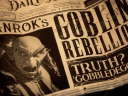 The Daily Prophet reports on the alleged goblin rebellion orchestrated by Ranrok via Hogwarts Legacy (2022), Warner Bros. Interactive Entertainment
