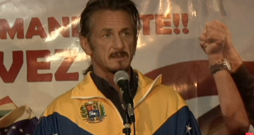Sean Penn attends Hugo Chávez vigil in Bolivia via On Demand News, YouTube