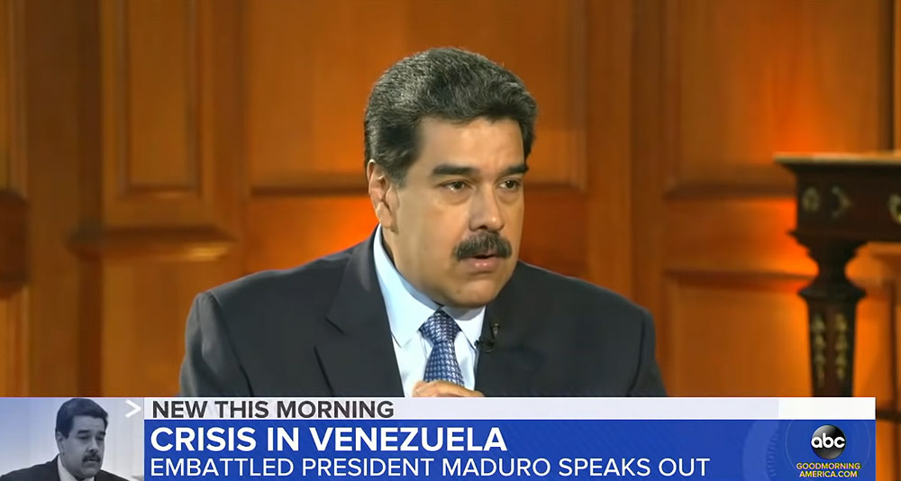 Nicolás Maduro attacks the Trump administration in an interview with ABC News
