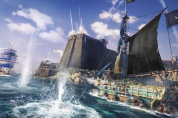 A fortress naval base bombards attacking pirates via Skull and Bones (2023), Ubisoft