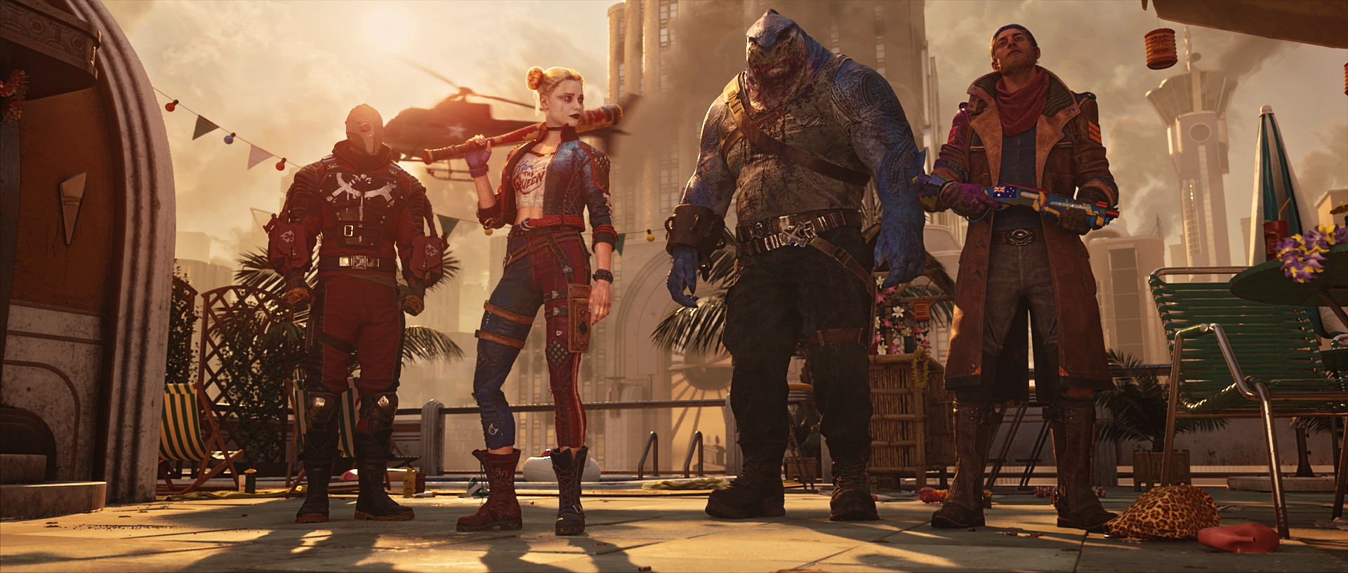 Deadshot, Harley Quinn, King Shark, and Captain Boomerang via Suicide Squad: Kill the Justice League (2023), Rocksteady Games