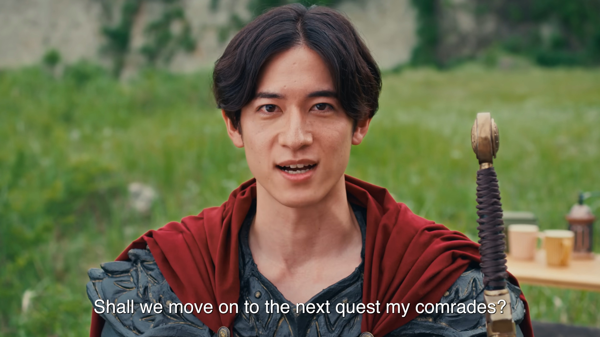 An adventurer looks forward to the next adventure in a Japanese Dungeons & Dragon commercial presented during Wizards Presents 2022 - Dungeons & Dragons | Magic: The Gathering via D&D Beyond YouTube