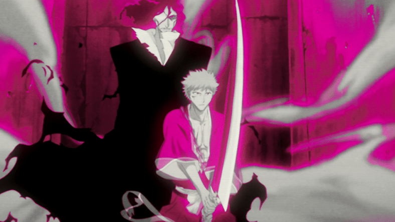 The Quincy King Yhwach (Takayuki Sugō) confronts Ichigo Kurosaki (Masakazu Morita) in Bleach: Thousand-Year Blood War Episode 13 "The Blase is Me" (2022), Studio Pierrot