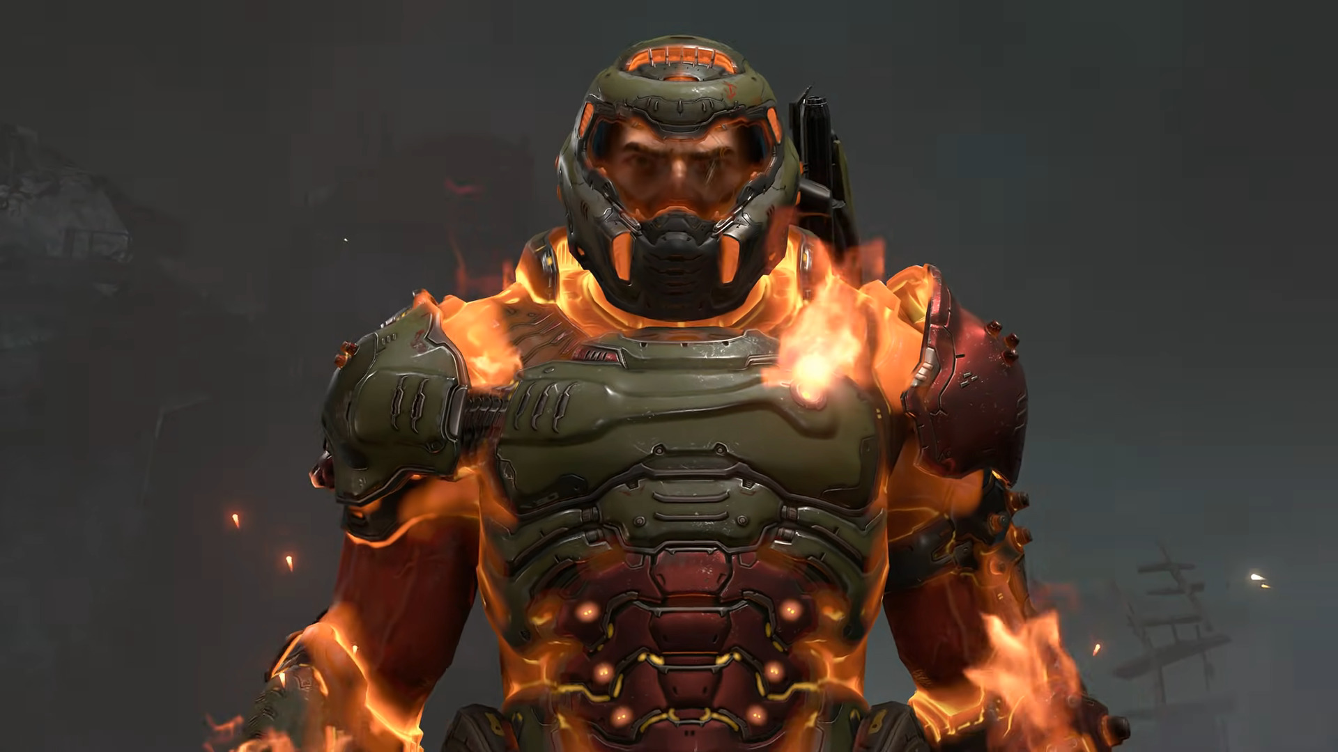 The Doom Slayer (Matthew Waterson) is far from finished with Hell's minions in Doom Eternal (2020), Bethesda
