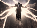 The angel Inarius (Gabe Kunda) unleashes his divine power in Diablo IV (2023), Blizzard Entertainment