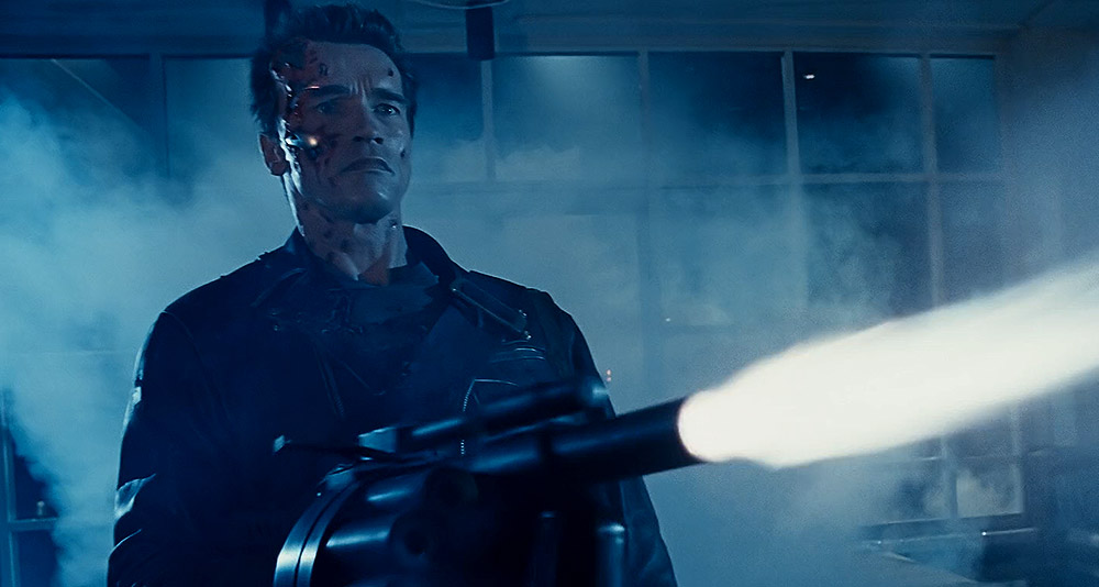 Arnold Schwarzenegger in 'Terminator 2: Judgment Day' (1991), Carolco Pictures